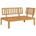 vidaXL Garten Ecksofa, Palettensofa für Garten Terrasse Innenhof, Modular Gartensofa mit Latten-Design, Gartenmöbel, Massivholz Akazie