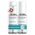 PODERM - 2er Pack Nagelpilz Behandlung Serum | Beseitigt Nagelpilz, Revitalisiert die Nägel & Wirkt ab Tag 1 | 100% Natürlich mit Vitamin E & Zitrone | Swiss Made | Entwickelt von einem Podologen