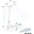 SCHILDKRÖT Tretroller Stunt Scooter Untwist Fire - Bunt