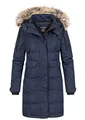Geographical Norway Damen Parka Jacke Winterjacke Kapuze Webpelz WQ625-626F/GN Größe L Farbe WQ626F/GN-navy