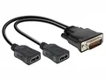 Delock Adapter DMS-59 Stecker zu 2X HDMI Buchse 20 cm