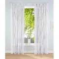 OTTO home Gardine Dimona (2 St), Kräuselband, transparent, Voile, 2er-Set, Bestseller, Polyester, Wellen grau|silberfarben|weiß 140 cm x 225 cm