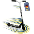 Best Sporting Stunt Scooter Kinder & Erwachsene | Stuntroller Kinder 8 Jahre | Trick Roller mit Aluminium Deck - hohe Stabilität, Präzise Kontrolle & 360 Grad Lenker in Schwarz/Weiß