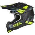 O'Neal 2 Series Spyde Motocross Enduro MTB Helm schwarz/grau/gelb 2026 Oneal XL (61-62cm) Unisex