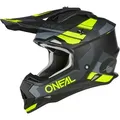 Oneal 2Series Spyde V23 Motocross Helm, schwarz-grau-gelb, Größe XL für Männer