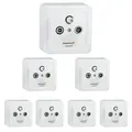 PremiumX 7x PX3 Antennendose 3-Fach Enddose Antennen-Dose Einzel und Stichleitungsdose Aufputz Unterputz SAT-TV-RADIO HD Multimediadose
