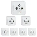 PremiumX 7X PX3 Antennendose 3-Fach Enddose Antennen-Dose Einzel und Stichleitungsdose Aufputz Unterputz SAT-TV-Radio HD Multimediadose
