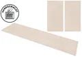 THEKO Bettumrandung Gabbeh Uni, Handweb Teppich, meliert, reine Wolle, Höhe 14 mm, (3-tlg), Bettvorleger, Uni-Farben, handgewebt, Läufer-Set, Schlafzimmer