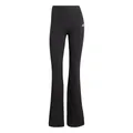 adidas Women's ESSENTIALS SMALL LOGO FLARED LEGGINGS, Black/White, XXS