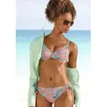 Venice Beach Bügel-Bikini-Top Paislee, bedruckt, verstellbare Doppelträger, herausnehmbare Softcups, Mix-Kini grün 36