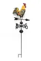 Hahn auf Windrad Gartendeko Figur Skulptur Gartenfigur Gartenstkulptur Tierdeko