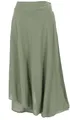 GURU SHOP Ethno Hosenrock, Boho Maxirock, Sommerrock - Helles Olivgrün, Damen, Size:S/M