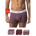 SNOCKS Boxershorts Enge Pants Herren Unterhose mit Streifen (6-St) aus Bio-Baumwolle, ohne kratzenden Zettel rot XL