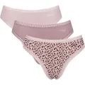 sloggi Slip GO Crush High leg C3P (3er Pack) mit Spitzendetails bunt XXL