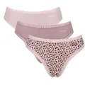 Sloggi 3P GO Crush High Leg Briefs Sand/Rosa Baumwolle XX-Large Damen