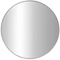 Edaxo Spiegel, Schwarz, Metall, 80x80x3 cm, Spiegel, Wandspiegel