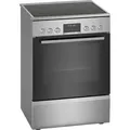 Bosch Serie 6 HKS79U250 - Freistehender Herd - Schwarz - Silber - Drehregler - Berührung - Edelstahl - Vorderseite - 1,2 m - Silber