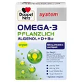 Doppelherz system OMEGA-3 PFLANZLICH – Algenöl – Vitamin D als Beitrag für die normale Funktion des Immunsystems – 120 Kapseln