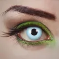 aricona Kontaktlinsen - Hellblaue Kontaktlinsen Farblinsen ohne Stärke - Farbige Kontaktlinsen deckend für Karneval, Fasching, Cosplay, Kostüm-Partys, 2 Stück