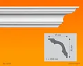 1 Paket (= 10 St./20 Meter) ZIERLEISTE K 130, 95 X 95 MM, LÄNGE 2 M