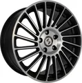 Etabeta Venti-R black shiny polish SternVW BusStern 8.5x19 ET42 - LK5/120 ML65.1 Alufelge schwarz
