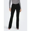 ONLY Bootcut-Jeans ONLBLUSH MID FLARED DNM REA2343 NOOS schwarz L (40)