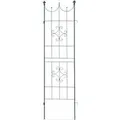 Relaxdays Rankgitter 2er Set Eisen Dunkelgrün Wetterfest 180 cm x 50 cm x 1,5 cm