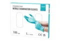 EUROPAPA Nitril-Handschuhe Medical Einmalhandschuhe Untersuchungshandschuhe (100 Stück, puderfrei ohne Latex, Gummihandschuhe) unsteril latexfrei disposible gloves