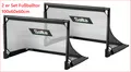 2er Set Fußballtor faltbar 100x60x60 Fußball Soccer-Goal Training Verein Schule