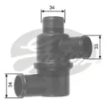GATES TH14580 Thermostat, Kühlmittel Für IZH, LADA, MOSKVICH