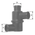 THERMOSTAT KÜHLMITTEL GATES TH14580 FÜR LADA