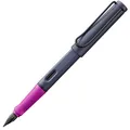 Lamy safari pink cliff Füller - Füllhalter mit ergonomischem Griff & polierter Stahlfeder in Strichbreite EF – robuster ASA-Kunststoff - inkl. Tintenpatrone T 10 blau - Rechtshänder