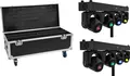 EUROLITE Set 2x LED TMH Bar S120 Moving-Head Spots + Flightcase mit Rollen