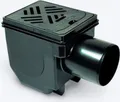 Kessel Kellerablauf Drehfix DN 100, Rost schwarz, Typ 5, 1 Stk.