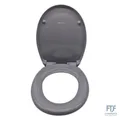 SCHÜTTE Oval WC-Sitz mit Absenkautomatik, Abnehmbarer Klodeckel aus bruchsichere