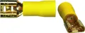 Sinuslive Flachstecker 6,3mm gelb für Kabel 4mm² - 6mm² 10 Stück