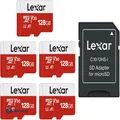 Lexar Micro SD 128GB 5er Pack UHS-I U3 A1 V30 C1