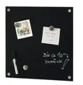 Zeller Glas-Magnettafel 40,0 x 40,0 cm schwarz