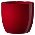 Heimwerkercenter Übertopf SK - Soendgen Keramikübertopf Serie Basel ø19 cm, bordeaux glänzend rot 19 cm x 18 cm x 19 cm