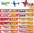 12 Stück Styropor Flugzeuge Flieger Wurfgleiter mit Propeller Flying Gliders