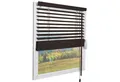 Sol Royal Jalousie Holzjalousie SolDecor JH3 Jalousie aus Holz in, 40x130cm, Dunkelbraun, Tür- und Fensterjalousie Holz Blickschutz 3,5 cm breite Lamellen