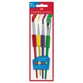 FABER-CASTELL Bunt Pinsel-Set Größe 2, 6, 10, 12, 4-teilig