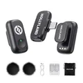 Hollyland Lark A1 Mini Duo Wireless Lavalier Mikrofon für iPhone 15/16/17 & Android,Kabellos Mini Microphone mit EQ&Hall, 6-stufiger Gain-Regelung für die YouTube Podcast Video und Vlog-Erstellung.