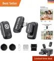 Lark A1 Mini Duo Kabelloses Lavalier Mikrofon für iPhone 15/16/17 & Android, ...