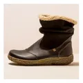 El Naturalista für Damen. 2N7583010005_001 Lederstiefeletten N758 Nido schwarz (37), Wohnung, Reißverschluss, Lässig