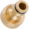 Poppstar Hahnverbinder 3/4 Zoll Innengewinde (24mm) und Steckkupplung für Gartenschlauch (kompatibel mit Gardena Stecksystem), 1 Stück