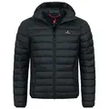 Höhenhorn Steppjacke Balmhorn Herren Jacke für Männer Übergangsjacke mit Kapuze leichtes Eigengewicht, Thermo-Wattierung schwarz XL