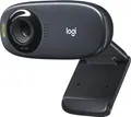 Logitech C310 Webcam, HD 720p, 60° Sichtfeld, Fester Fokus, Belichtungskorrektur, USB-Anschluss, Rauschunterdrückung, Universalhalterung, Schwarz