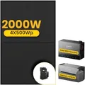 Anker Solarbank 3 E2700 Pro mit Power Dock Multisystem, mit 4 x 500 Bifaziale Solarmodule, by Powerness - 1x Smart Meter / Standardversand