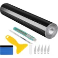Auto Carbon Folie Vinyl 6D Autocollant Klebefolie Car Wrapping Schwarz